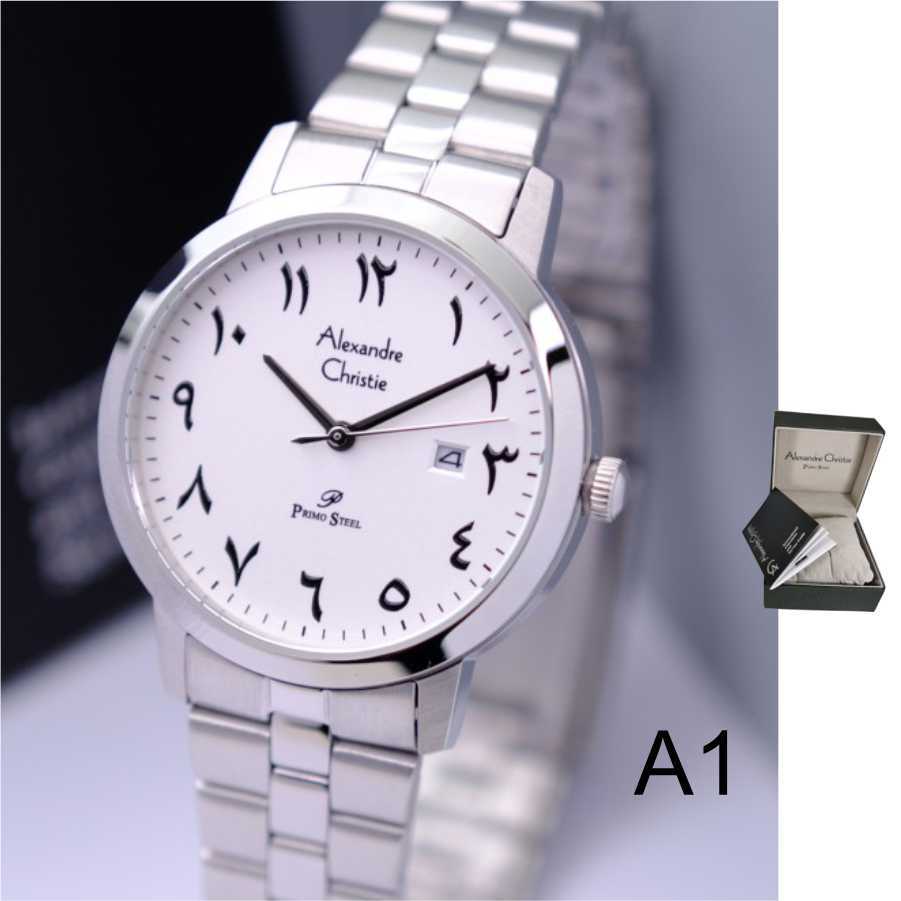 Alexandre Christie ORIGINAL jam tangan wanita arabic AC1007 Alexander Cristie 100% ori cewek silver
