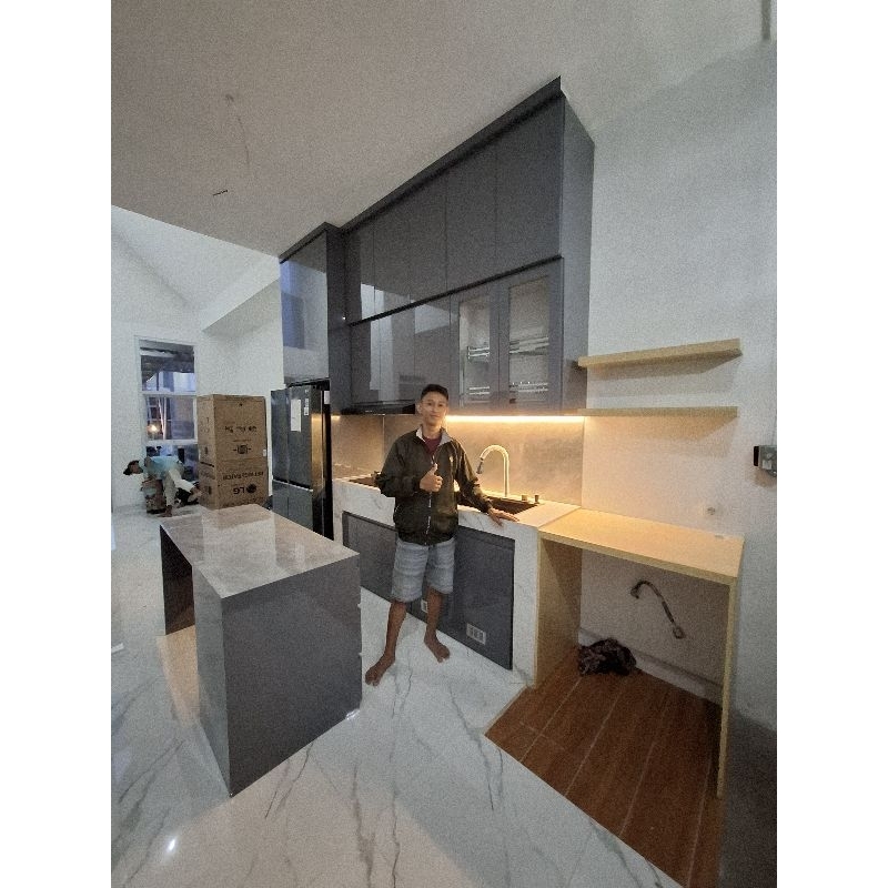 kitchen set minimalis / kitchen set dapur minimalis hpl custom