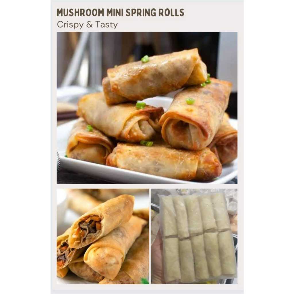 

Mushroom Mini Spring Rolls Home Made Lezat Harga Murah Enak Kualitas Bintang Lima tanpa bahan pengawet