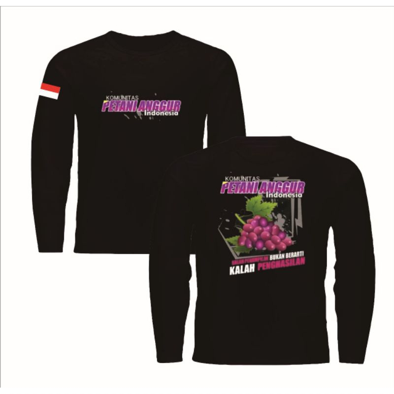 KAOS HITAM PANJANG KOMUNITAS PETANI ANGGUR NEW
