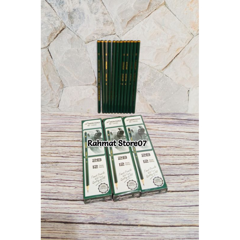 

( 1 pak ) Pensil 2B Montana MT-2801G