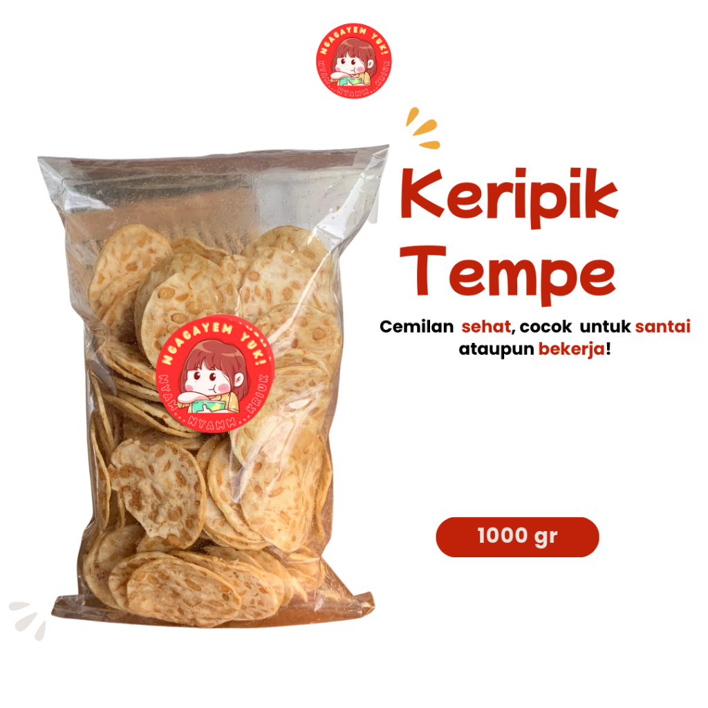 

KERIPIK TEMPE – CAMILAN GURIH & SEHAT 100% HOMEMADE, RENYAH TANPA PENGAWET