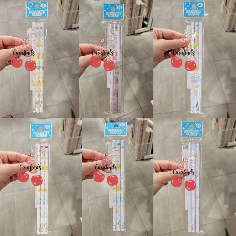 

OHSOME x San X‼️Wooden Pencil / Pensil Kayu 2B & 4B San X Sumikko Gurashi Limited Edition (isi 3 pcs)