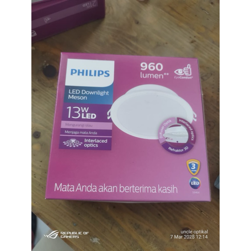 Downlight Meson 59464 13 Watt putih 6500 K Philips