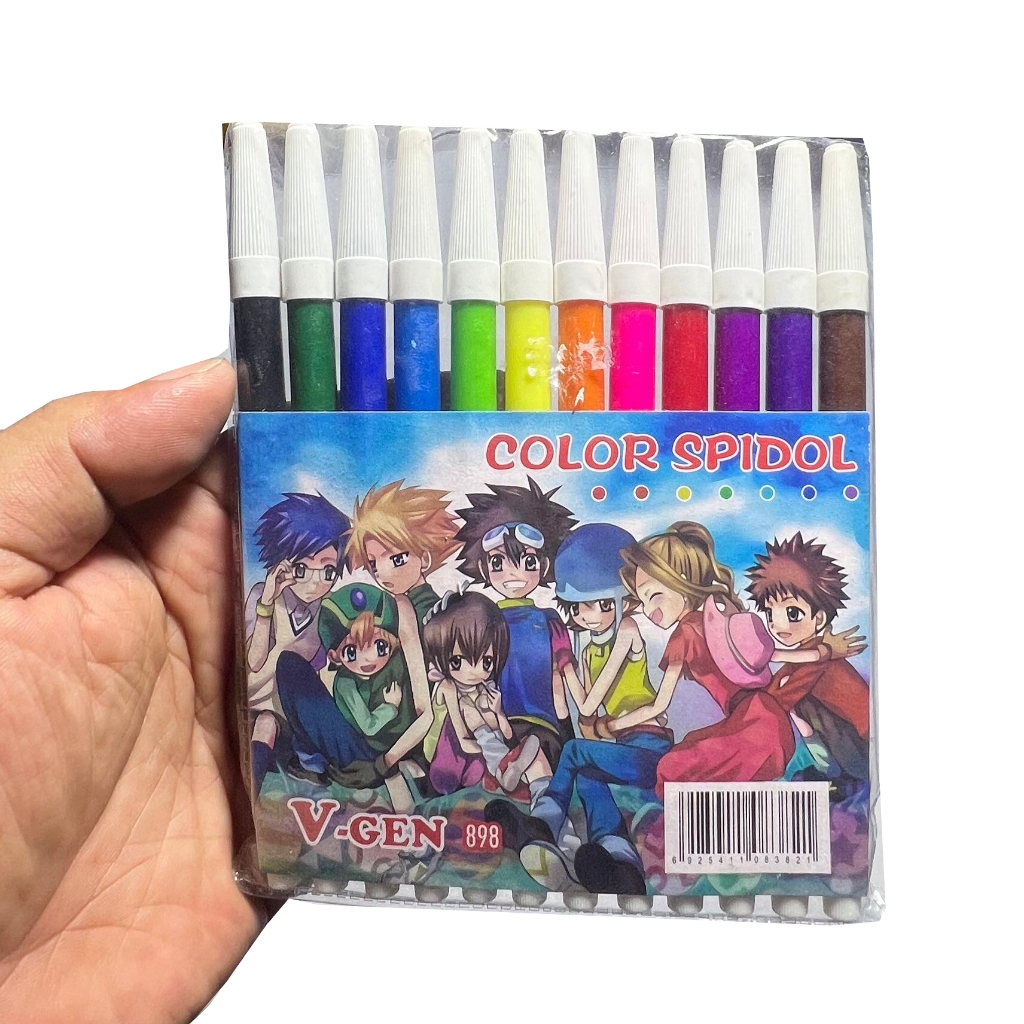 

Spidol 12 Warna Color Spidol 898 V-GEN