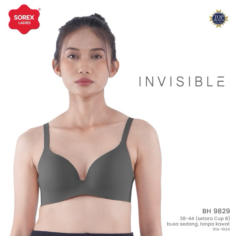 Bra Sorex Invisible | Bra Sorex Seamless Tanpa Kawat | Bra Sorex Busa Sedang Kait 3 | Bra Sorex art 