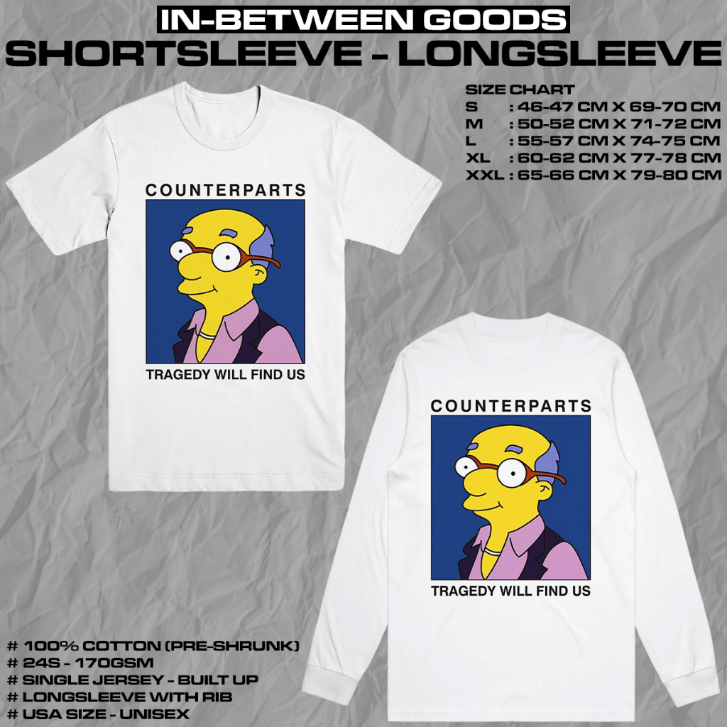 COUNTERPARTS - TRAGEDY WILL FIND US | T-SHIRT | LONGSLEEVE | BAND MERCH