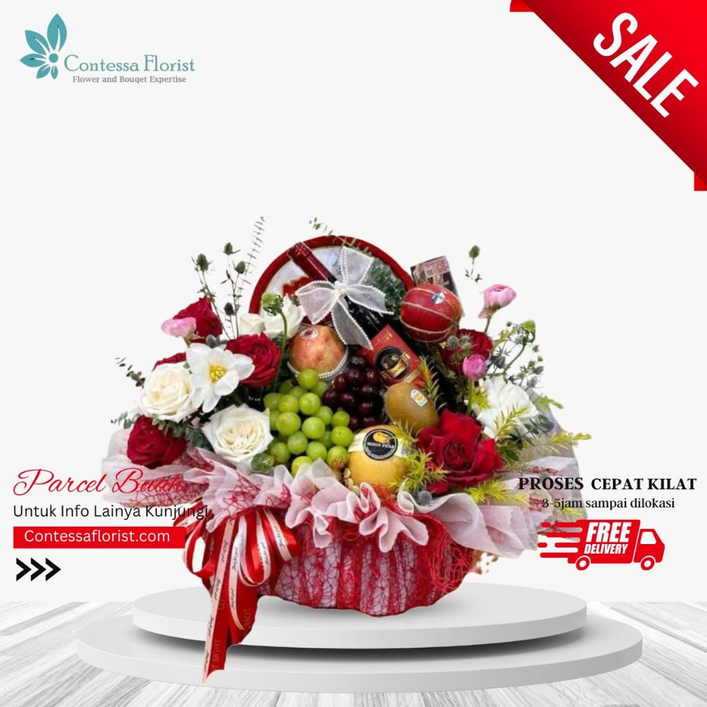 

Contessa Florist Parsel Buah Sale | Parcel Buah Segar Premium | Cocok untuk Hadiah & Ucapan Sayang