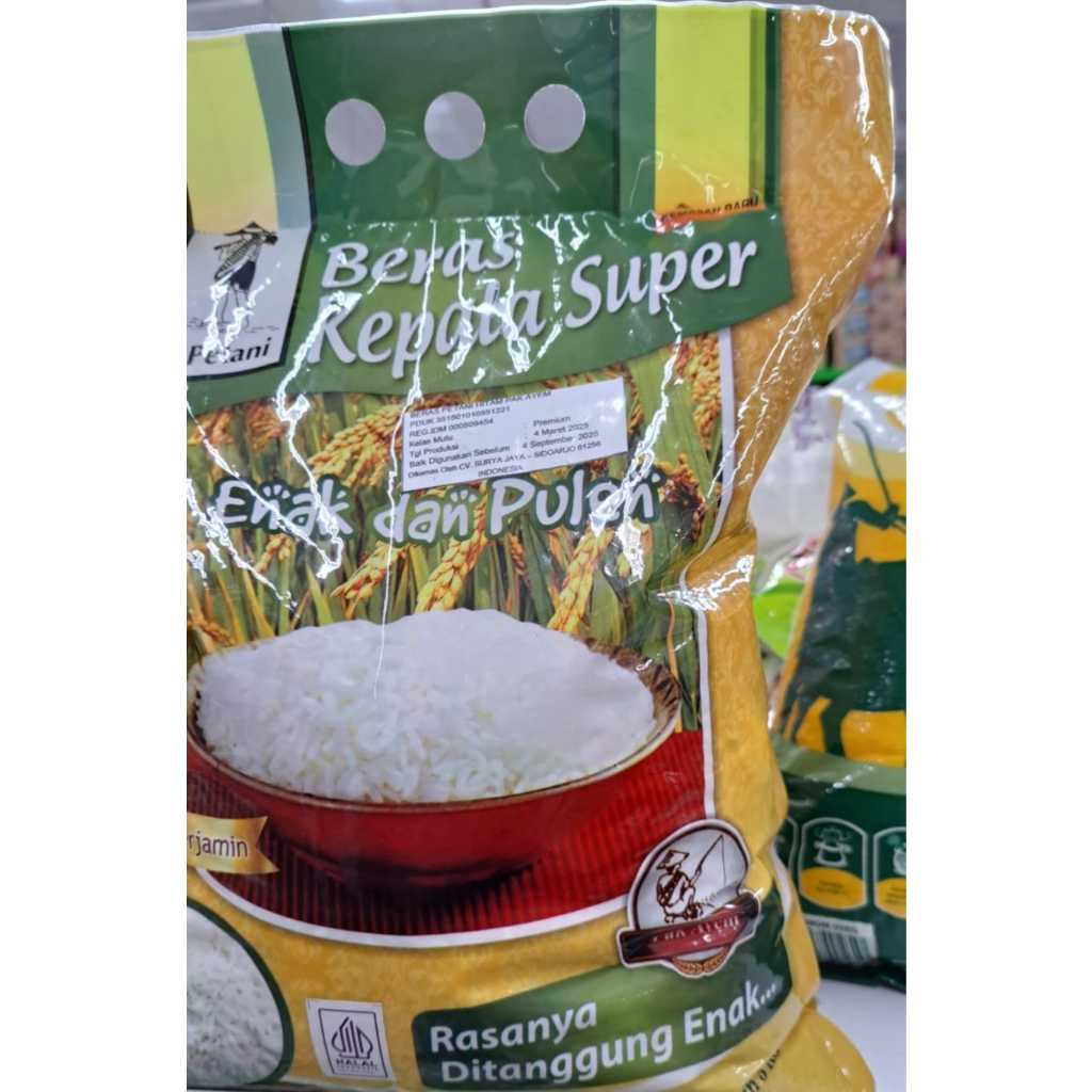

Beras Kepala Super Premium pulen