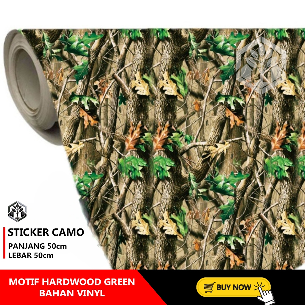 

STICKER CAMO BAHAN VINYL MOTIF HARDWOOD GREEN