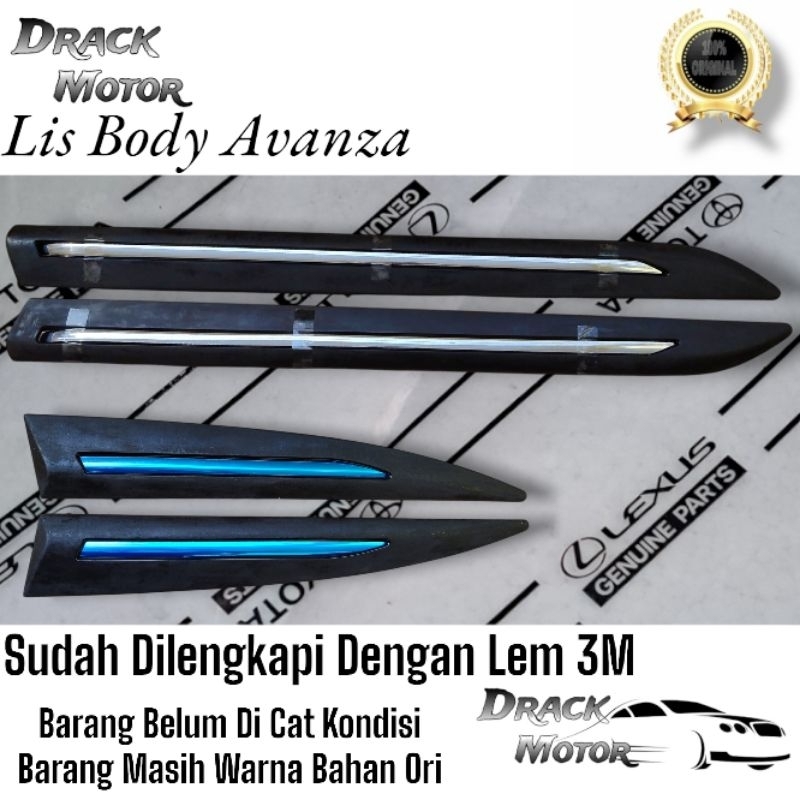 LIST BODY ALL NEW AVANZA Veloz Xenia 2012 - 2017 Original // Lis Body Side Body Moulding Grand Avanz