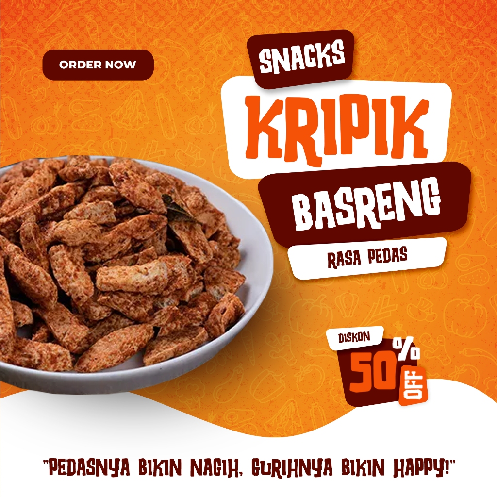 

Basreng Crispy 1KG - 250GR Pedas Daun Jeruk Dan Gurih Original - Snacks Makanan Ringan - Food