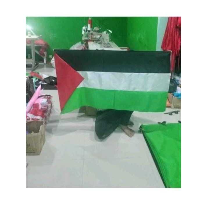 Bendera palestina ukuran sedang ukuran 120x80 free palestina