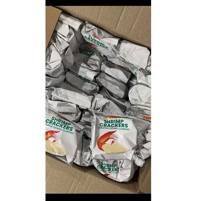 

Finna kerupuk udang goreng 10 gr isi 10 pcs