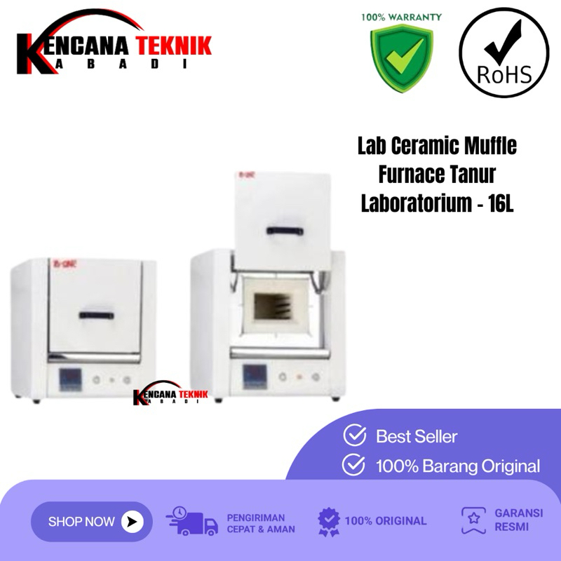 Lab Ceramic Muffle Furnace Tanur Laboratorium - 16L