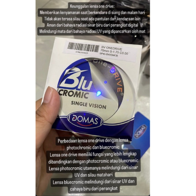 Lensa kacamata OneDrive domas