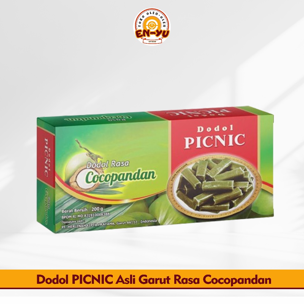 

Dodol Picnic Asli Garut Aneka Rasa Cocopandan Original Manis Legit Box 200g
