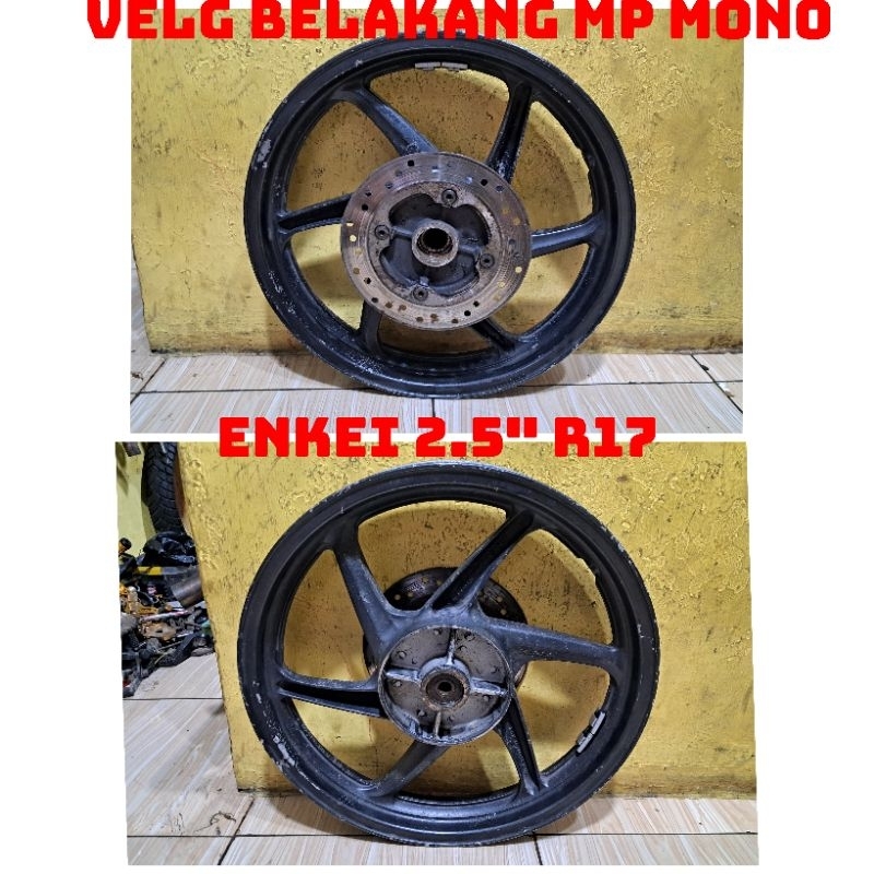 velg belakang honda megapro mono enkei uk 250 ring 17 copotan