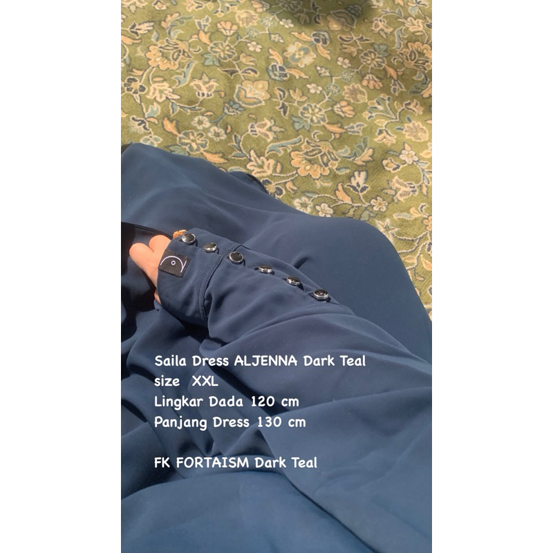 Preloved Saila Dress Dark Teal ALJENNA & FK Dark Teal FORTAISM