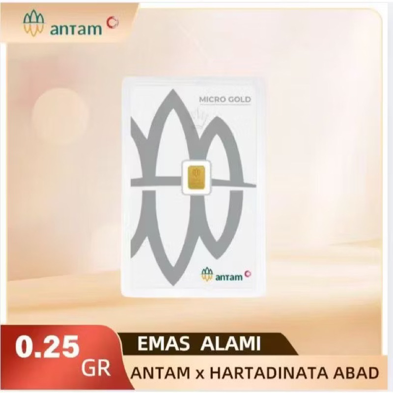 Logam Mulia Micro Gold Antam Hartadinata 0.25 Gram Premium Series