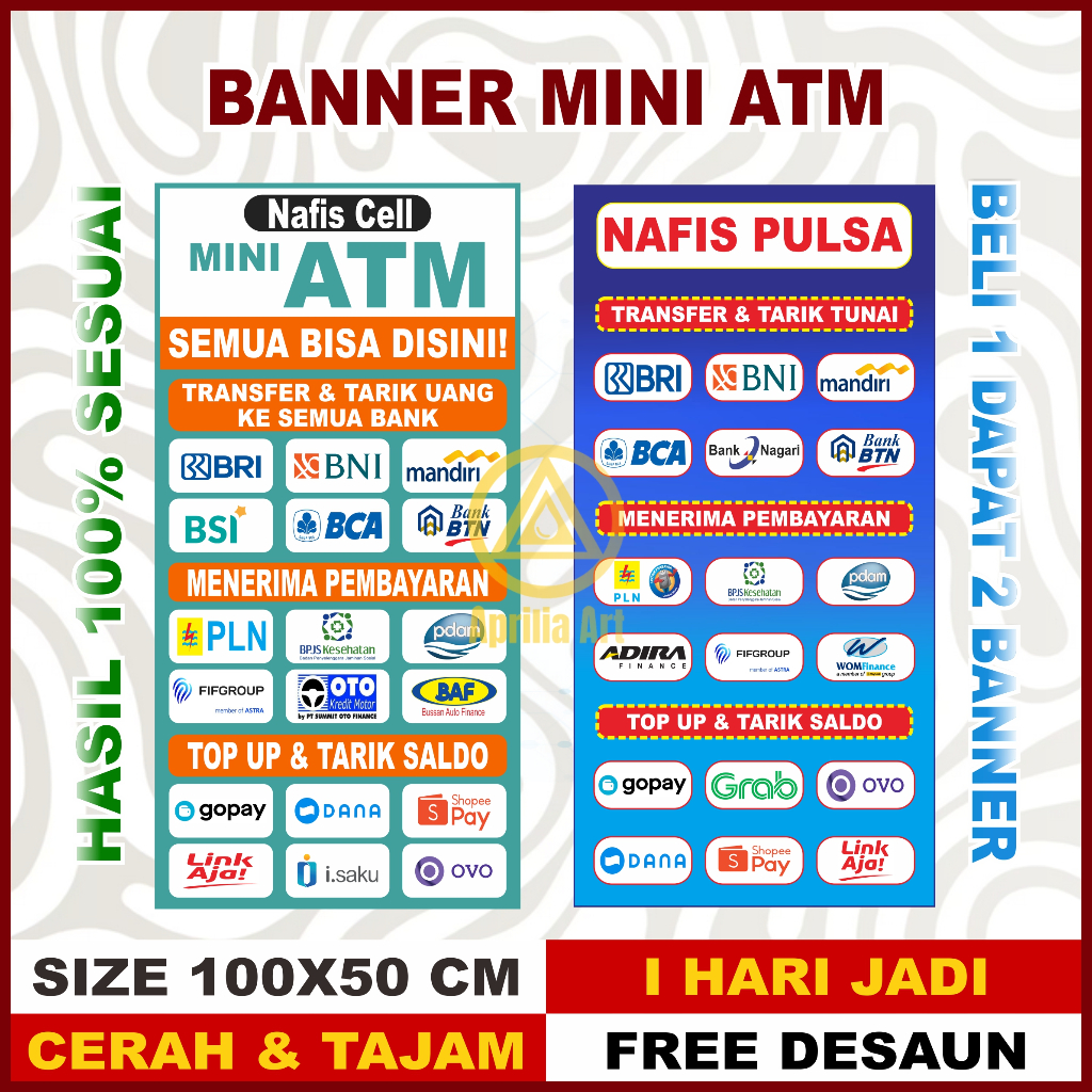 Banner MINI ATM Transfer Uang