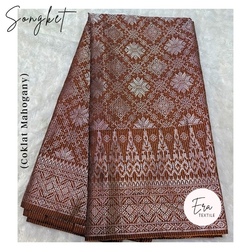 KAIN SONGKET METERAN/ Kain Songket Mesin Semi  Palembang/ Bahan Kain Songket Asli Premium /Bahan Kai