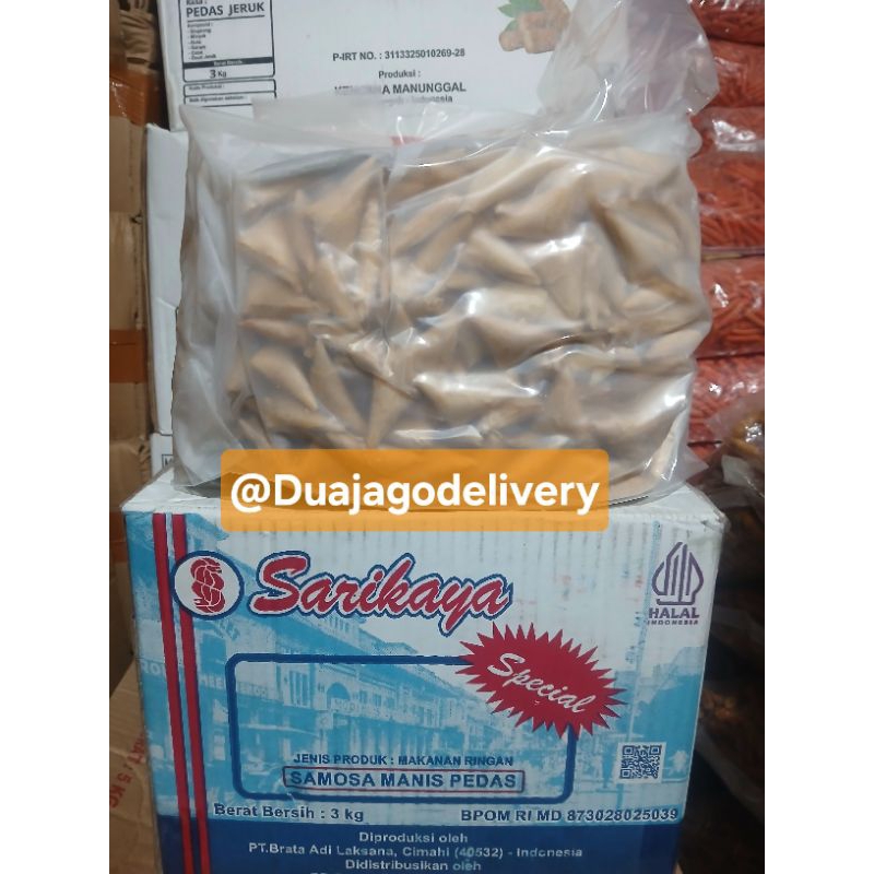 

samosa segitiga abon ayam premium 3kg/dos sarikaya