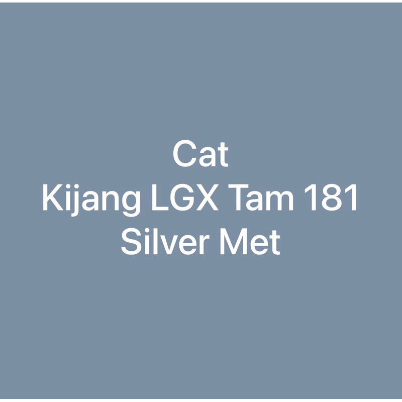 Cat Mobil Kijang LGX Tam 181 Silver met