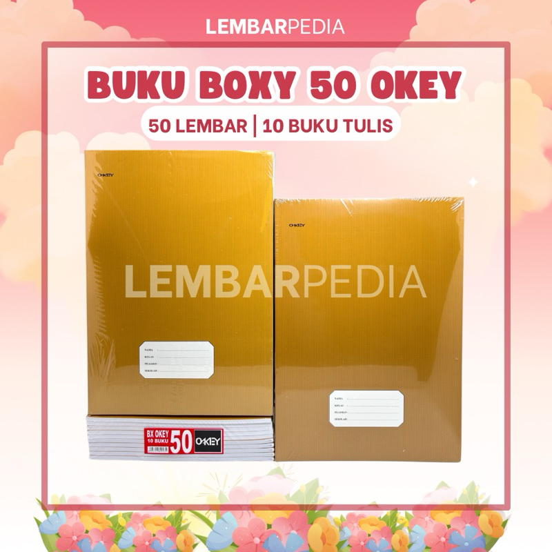Buku Tulis Panjang Okey 50 lembar - 10 Buku Tulis