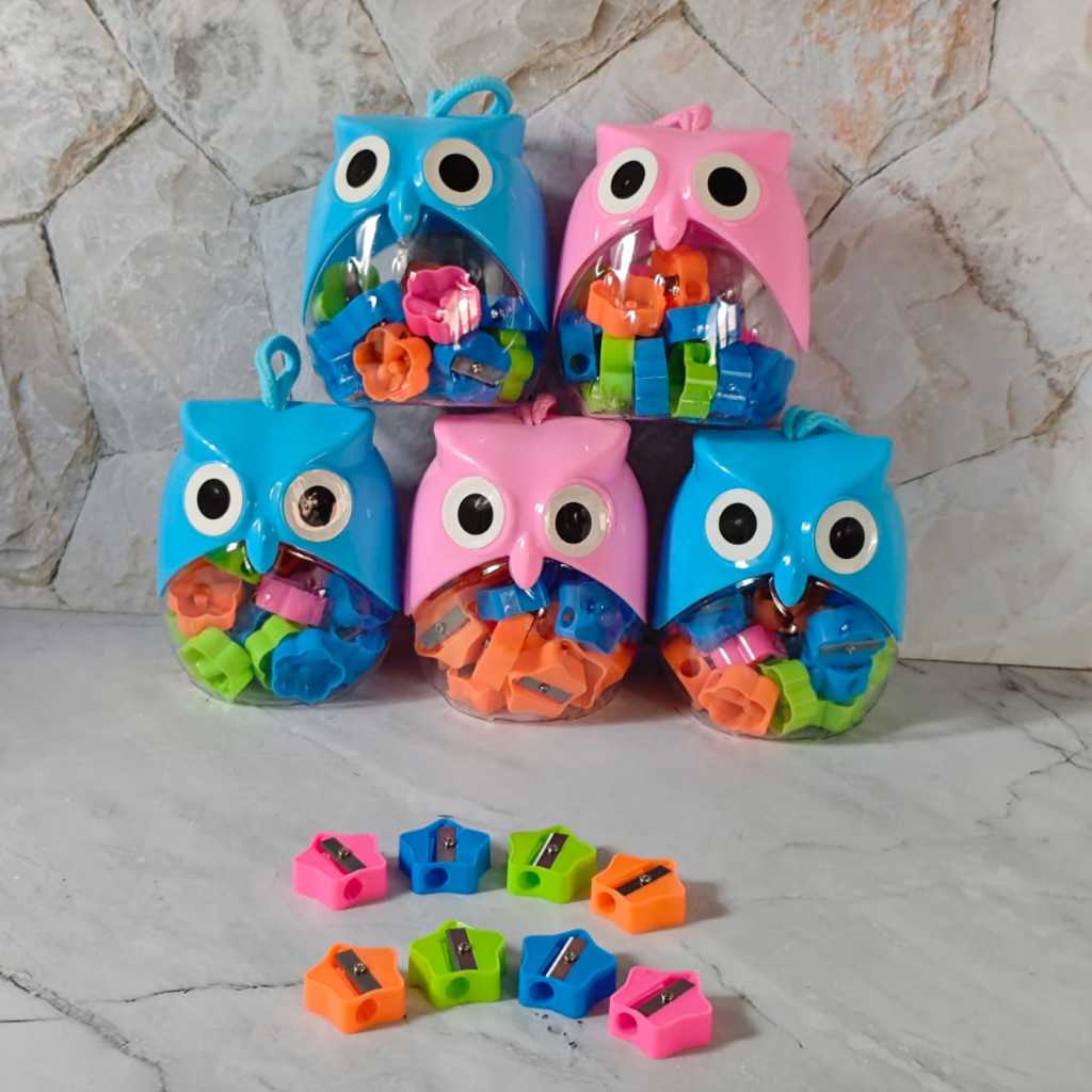 

Azka_Niam Azka_Niam SATU POT ( 24 PCS ) Serutan Ongotan Rautan Pensil Toples Motif Karakter Lucu