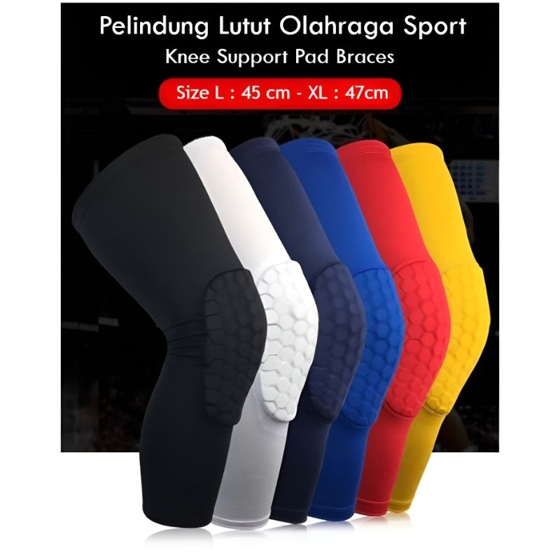 Leg Sleeve Pelindung Lutut Olahraga Deker Basket Pengaman Lutut Kaki Sports BasketBall - COD