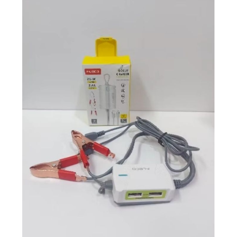 Cod Charger DC HP Ke Aki Universal Cas Hp Dari Aki Fleco ZS 80