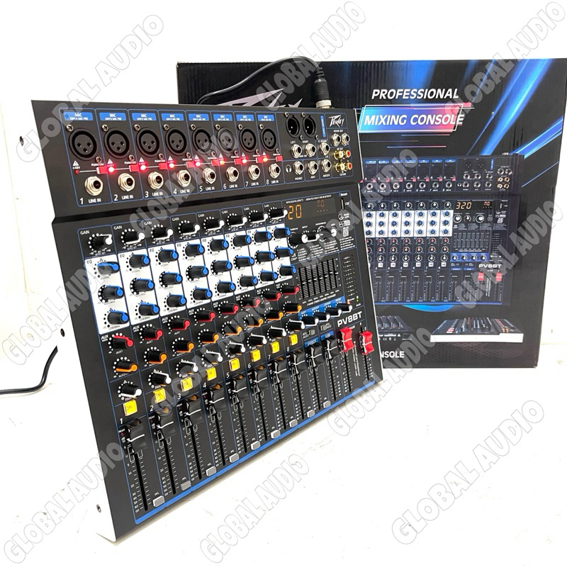 Mixer Audio Peavey PV8BT , Professional Mixer Peavey Bagus , Murah , Bestseller ( Bisa COD )