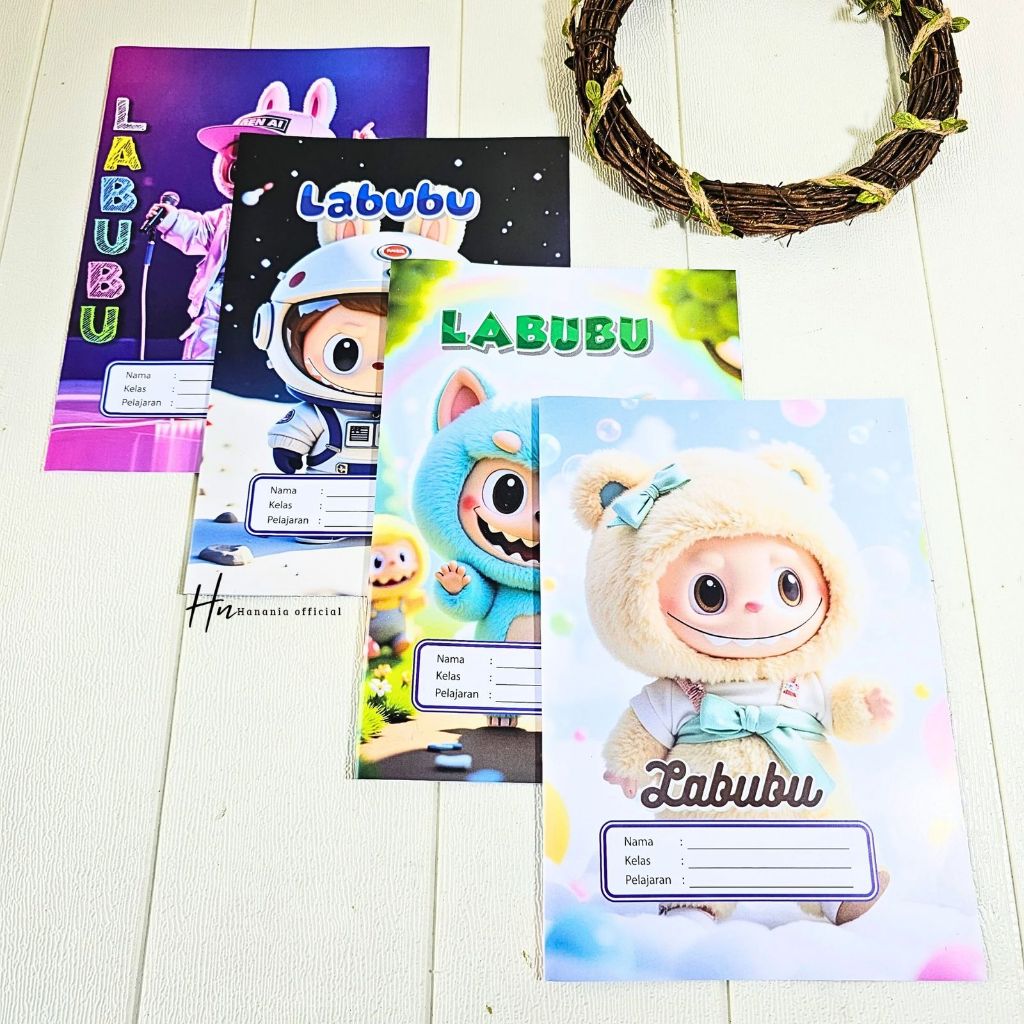 

(20PCS) SAMPUL BUKU LABUBU LUCU/SAMPUL BUKU KARAKTER/SAAMPUL BUKU UKURAN KWRTO/PENDEK