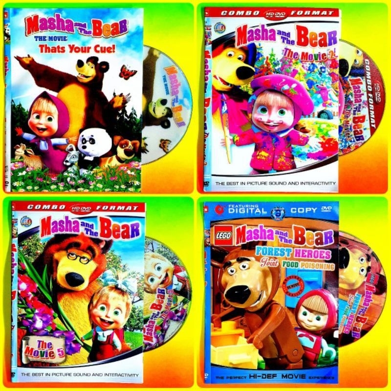 KASET DVD MASHA AND THE BEAR-KASET DVD ANAK2 CARTOON TERBARU