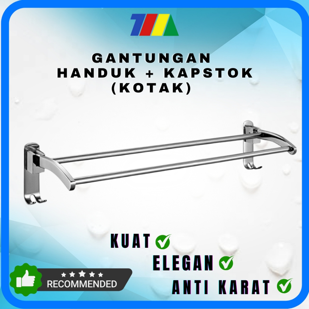 GANTUNGAN HANDUK [ DOUBLE ] [ + KAPSTOK ] KOTAK CP IR-024 IGM