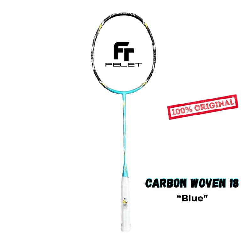 Raket Badminton Felet Carbon Woven 18 Original 3u 4u