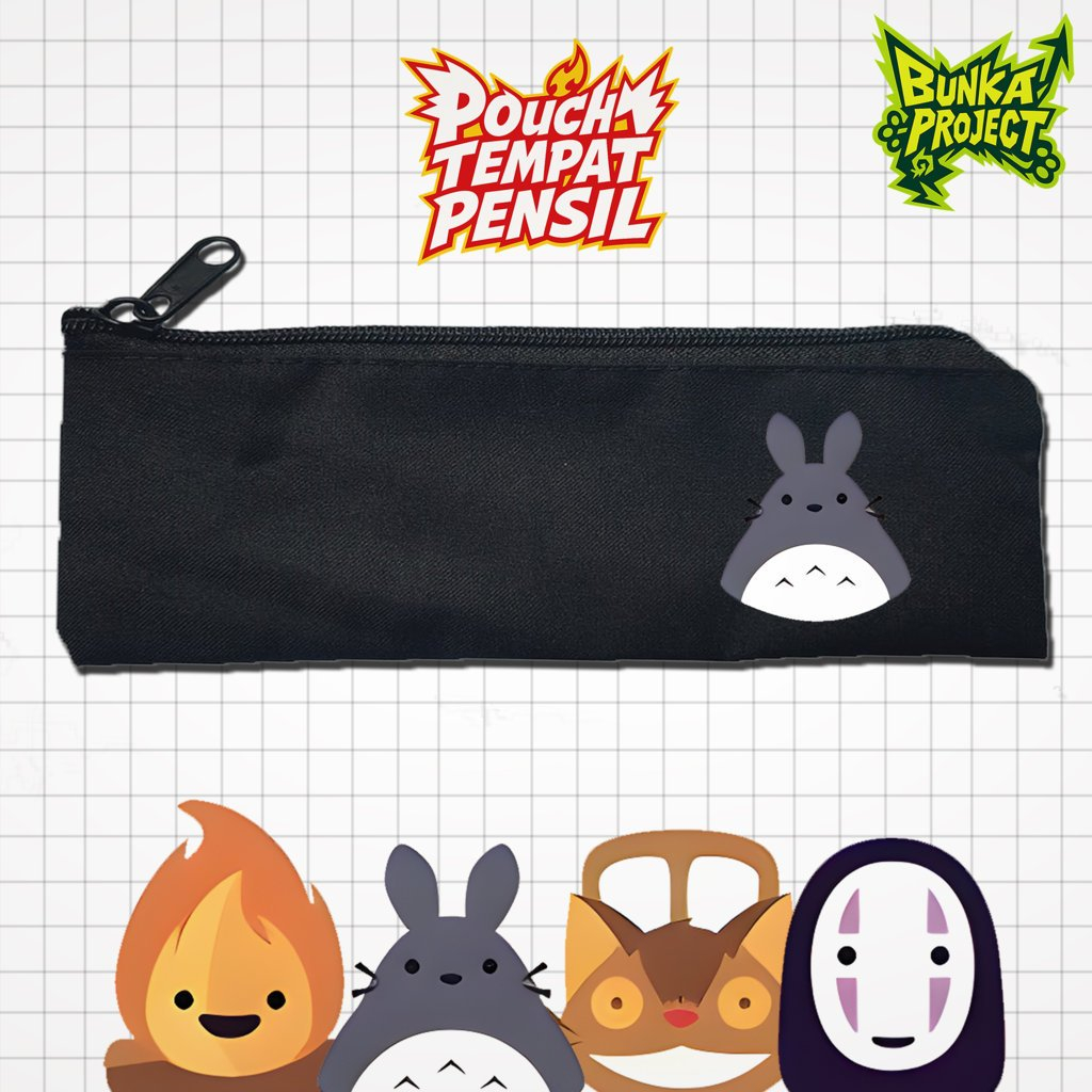 

Pouch Tempat Pensil Anime Ghibli Totoro Calcifer Murah Bahan Souvenir Pernikahan Bisa Bayar Ditempat cod Gift Anniversary Couple Hampers Kado