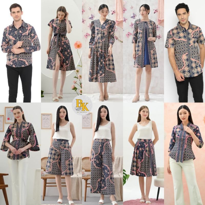 BNI Series - Batik Couple/Dress Blouse Kemeja Seragam Batik/BNI 252/BNI 262/BNI 258/BNI 316/BNI 292/