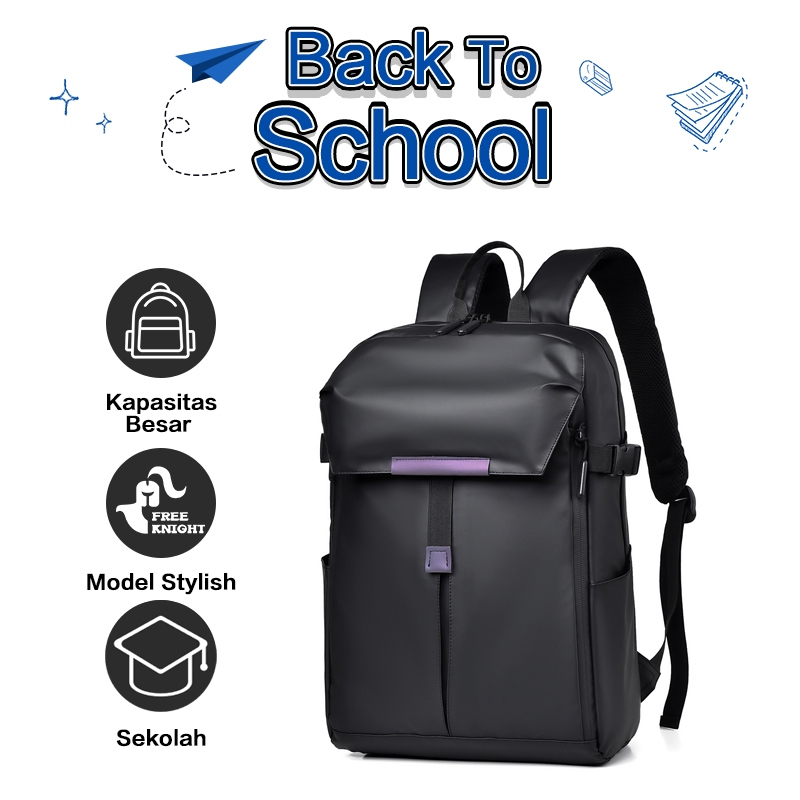 Freeknight Tas Ransel Pria Formal Tas Sekolah Kerja Olahraga Anti Air Tas Punggung Laptop Cowo TR728