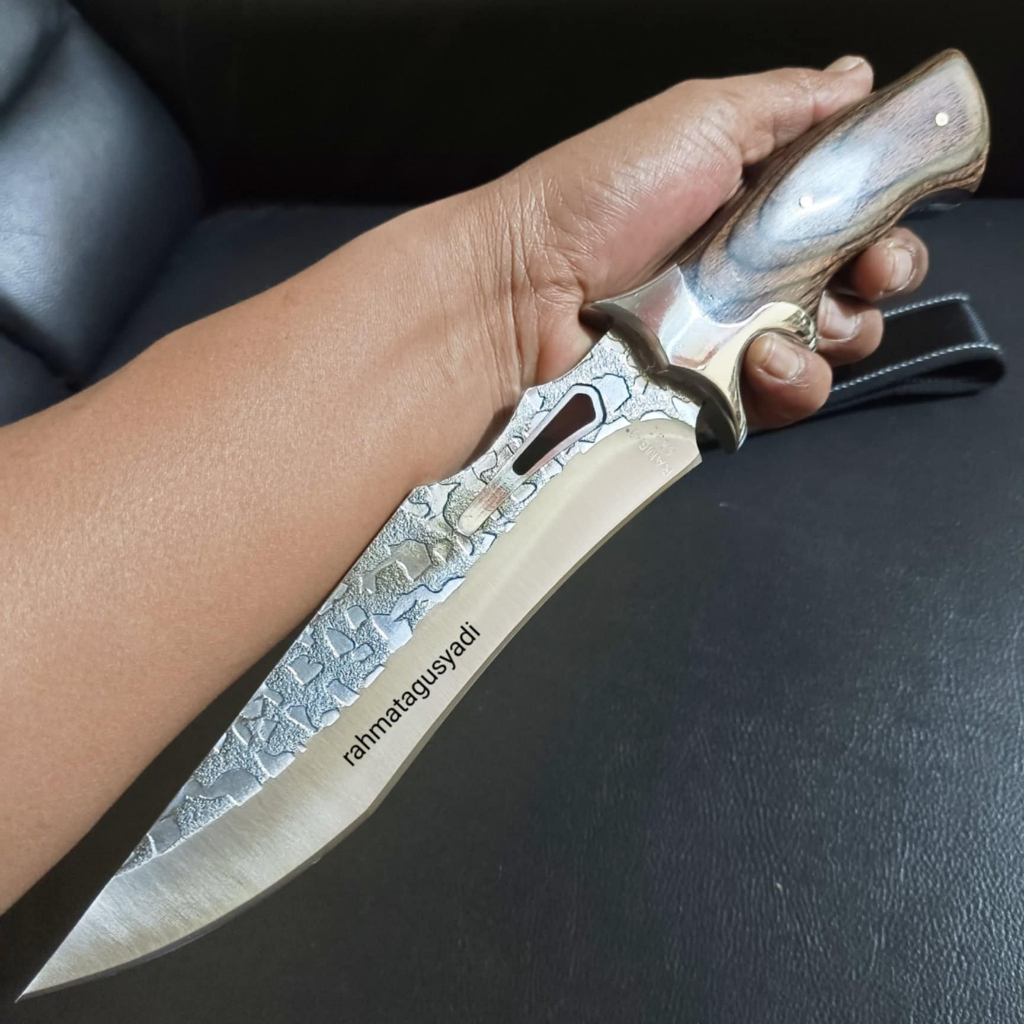 Pisau Hunting Survival Outdoor Super Tajam Baja Stainles Steel