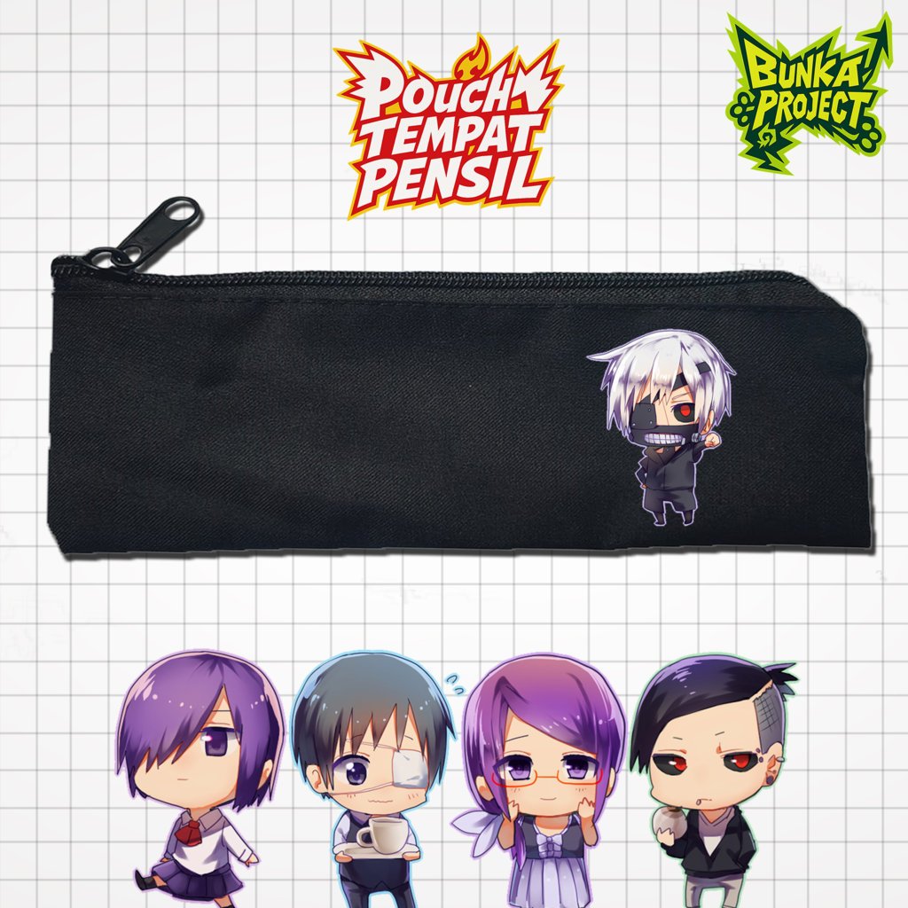 

Pouch Tempat Pensil Anime Tokyo Ghoul Murah Bahan Souvenir Pernikahan Bisa Bayar Ditempat cod Gift Anniversary Couple Hampers Kado