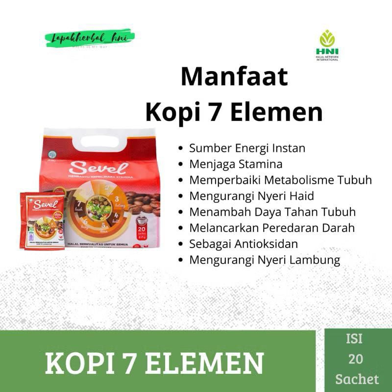 

Kopi 7 elemen, membantu menambah tahan tubuh