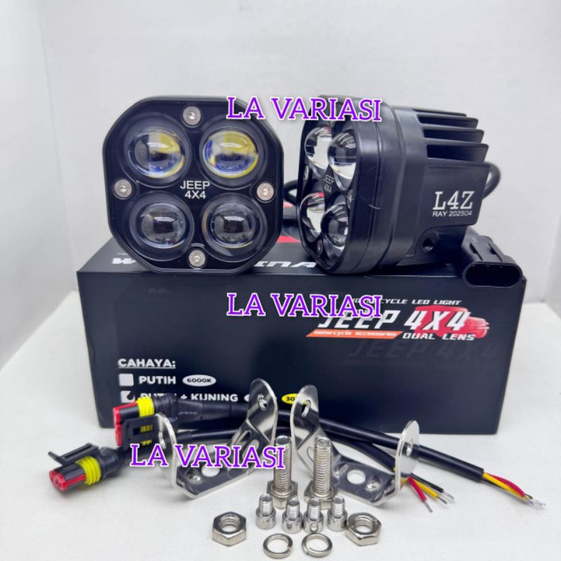 Lampu Tembak Sorot Laser Gun LED L4Z D4 40 Watt Motor/Mobil Laser Gun Sinagawa