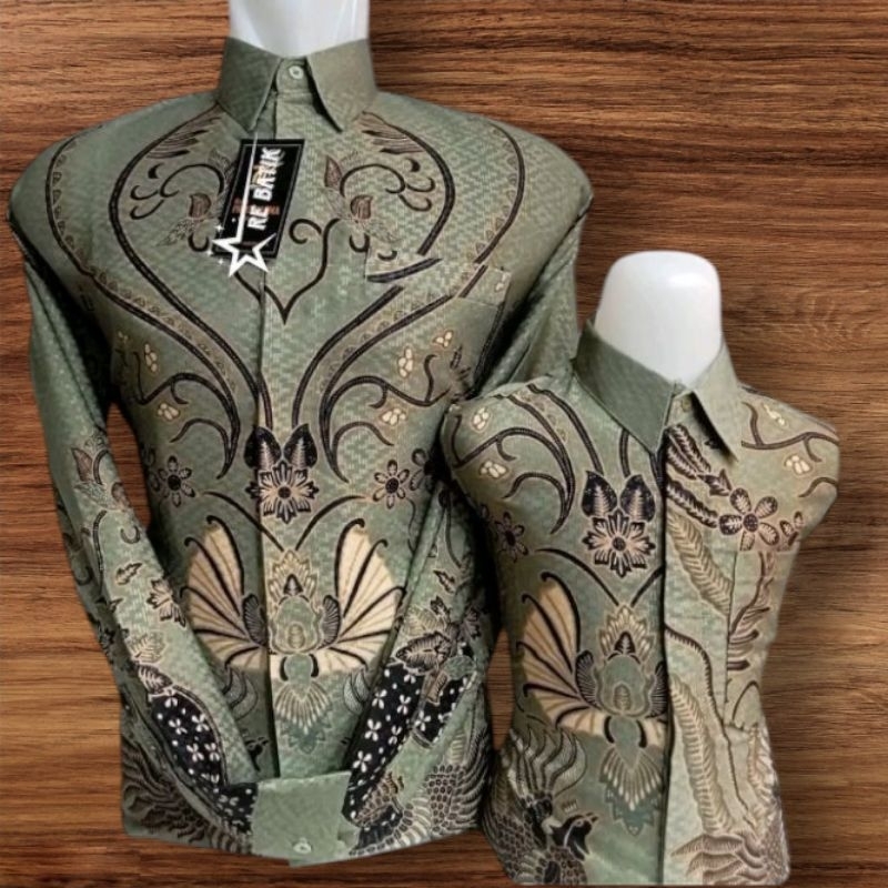 Batik Couple Ayah Anak Dobby Premium COD BATIK COUPLE AYAH ANAK PREMIUM