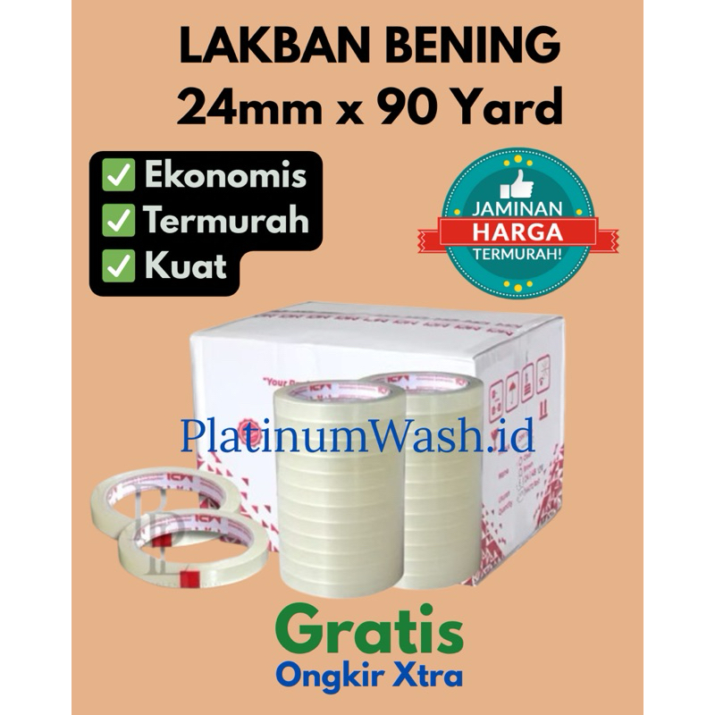 

Lakban 1inch | Lakban 1/2 inch | Isolasi 24mm x 90yard | Selotip 12mm x 90 yard Kuliatas Super Bening, Lengket, Kuat & Murah