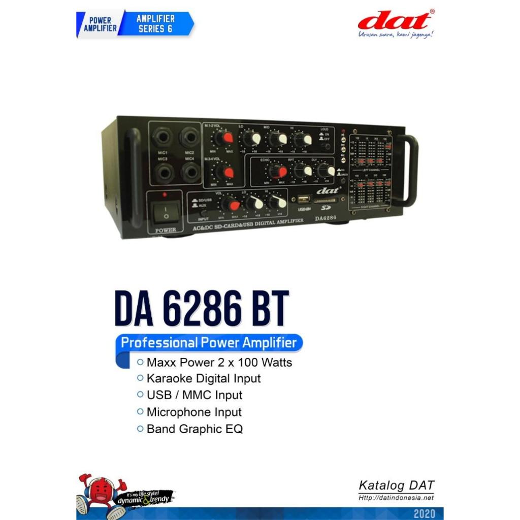 PROFESSIONAL POWER AMPLIFIER DA-6286 AC/DC/EQ/USB