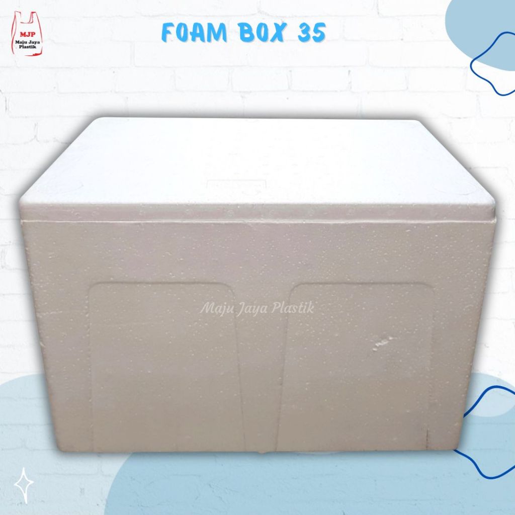 Sterofoam Box 35 Kotak Sterofoam uk 51x37x35 Foam Box 35L Styrofoam Box Ikan Esbatu Frozen Food
