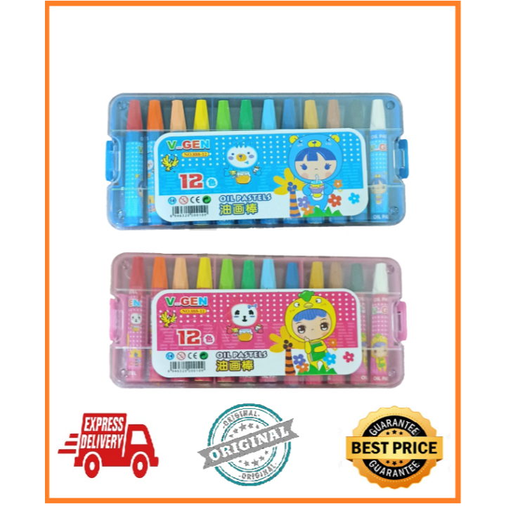 

Crayon krayon / oil pastel mini 12 warna termurah