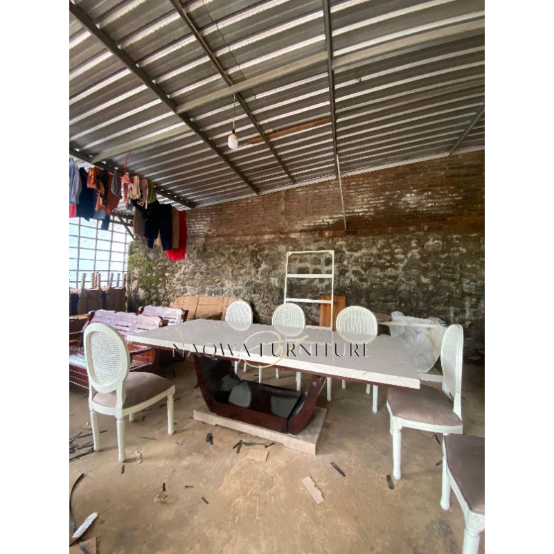 set meja makan marmer meja makan meja makan marmer